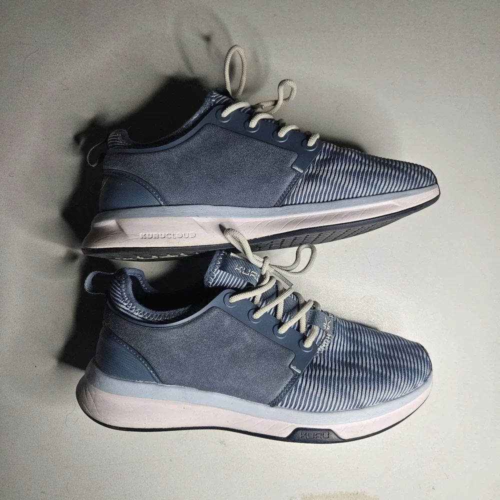 Kuru Womens Shoes 9 Wide Atom Sneakers‎ Blue Athletic Running Walking